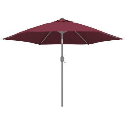 vidaXL Reservtyg för parasoll vinröd 300 cm