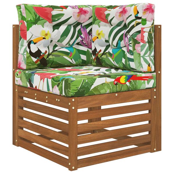 vidaXL Utomhus Soffa Kudde 3 pcs f&auml;rgstark Polyester