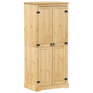 vidaXL Garderob Corona 76x50x170 cm massiv furu
