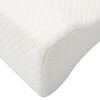 vidaXL Knee Pillow Vit Minneskum och polyester 26 x 21,5 x 15 cm