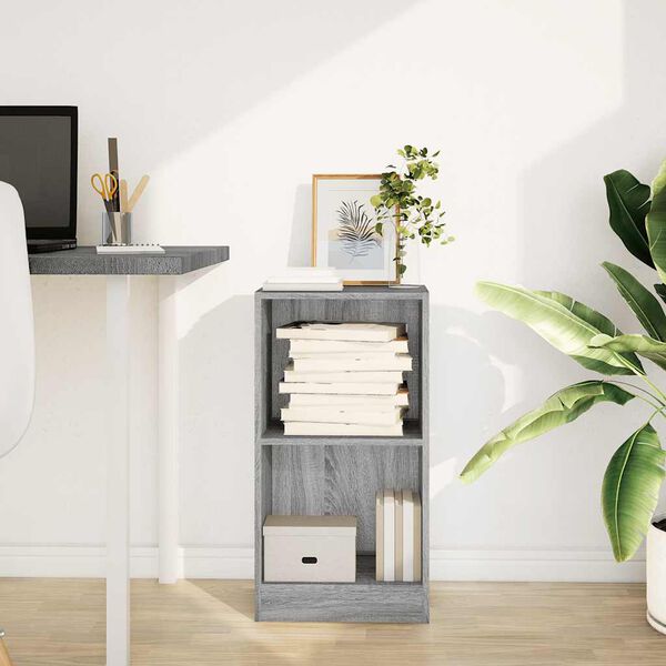 vidaXL Bokhylla grå sonoma 40x24x76 cm konstruerat trä