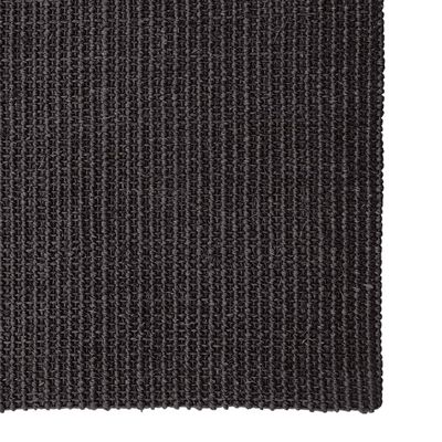 vidaXL Sisalmatta för klösstolpe svart 66x350 cm