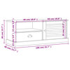 vidaXL Tv-bänk VIGO 106x40x40 cm massiv furu