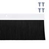 vidaXL Skruvmonterade dörrborsttätningslister 2 pcs Vit 100 cm