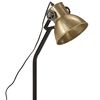 vidaXL Skrivbordslampa 25 W antik mässing 17x17x60 cm E27
