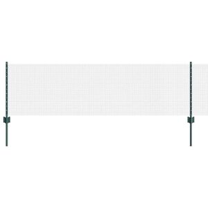 vidaXL Svetsat tr&aring;dgeller med stolpar 10 x 0,6 m PVC-belagda st&aring;l Gr&ouml;n