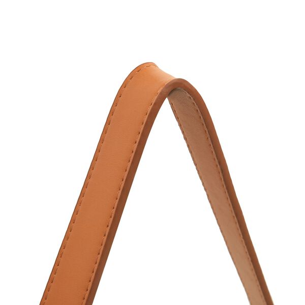 vidaXL V&auml;ggspegel med rem 40 cm silver