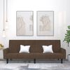 vidaXL B&auml;ddsoffa 2-sits brun mikrofibertyg