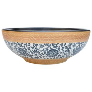 vidaXL Handfat flerf&auml;rgad rund &Phi;41x14 cm keramik