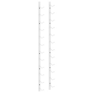 vidaXL V&auml;ggmonterat vinst&auml;ll f&ouml;r 12 flaskor vit j&auml;rn