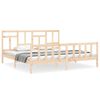 vidaXL S&auml;ngram utan madrass 200x200 cm massiv furu