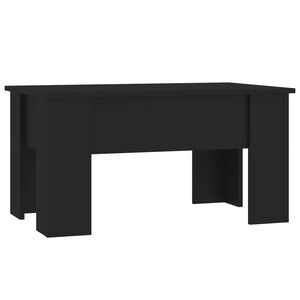 vidaXL Soffbord svart 79x49x41 cm konstruerat tr&auml;