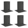 vidaXL Rund Markf&ouml;rankring 4 pcs Antracit 15 x 15 x 15 cm Metall