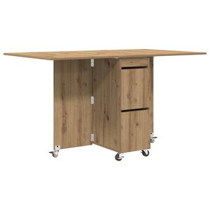 vidaXL Matbord 140 x 80 x 77 cm Konstruerat tr&auml; Artisan-ek Rektangul&auml;r