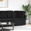 vidaXL Modul&auml;r h&ouml;rnmodul f&ouml;r soffa med dynor svart 100 cm