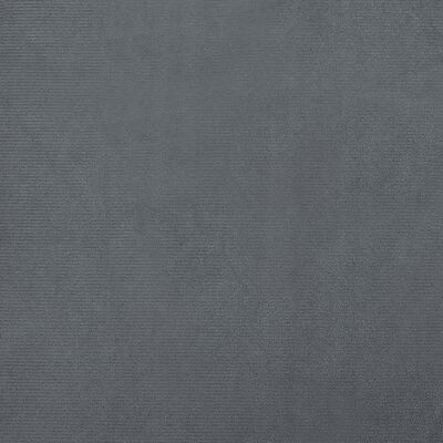 vidaXL Barnsoffa med fotpall mörkgrå 100x50x30 cm sammet