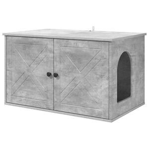 vidaXL Katt hus Betong 85 x 55 x 50,5 cm Konstruerat tr&auml;