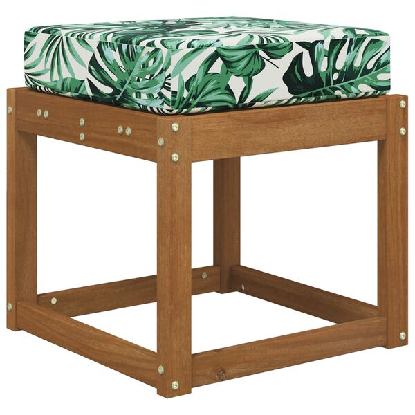 vidaXL Utomhus sitskudde Bladm&ouml;nster 40 x 40 x 8 cm 100% Polyester