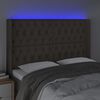 vidaXL S&auml;nggavel LED taupe 163x16x118/128 cm tyg