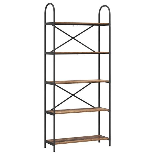 vidaXL Hyllsystem Gammalt tr&auml; 80 x 30 x 183 cm Konstruerat tr&auml;