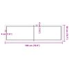 vidaXL Bordsskiva ljusbrun 180x50x(2-4) cm behandlad massiv ek