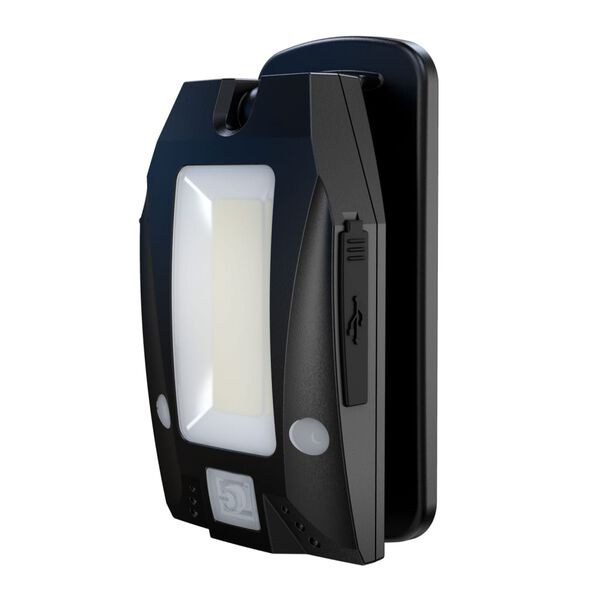 SOLIDLINE Laddningsbar kl&auml;mlampa SC2R 100 lm vitt och r&ouml;tt ljus