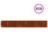 vidaXL Kant f&ouml;r gr&auml;smatta 10 pcs 15 x 103 cm V&auml;derbest&auml;ndig st&aring;l