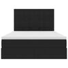 vidaXL F&ouml;rvaringss&auml;ng med madrass Svart 140 x 190 cm Sammet