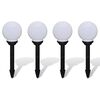 vidaXL Utomhuslampor 4 st LED 15 cm med markspett
