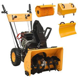 vidaXL 4-i-1 sn&ouml;slunga och sopmaskin bensindriven 6,5HK