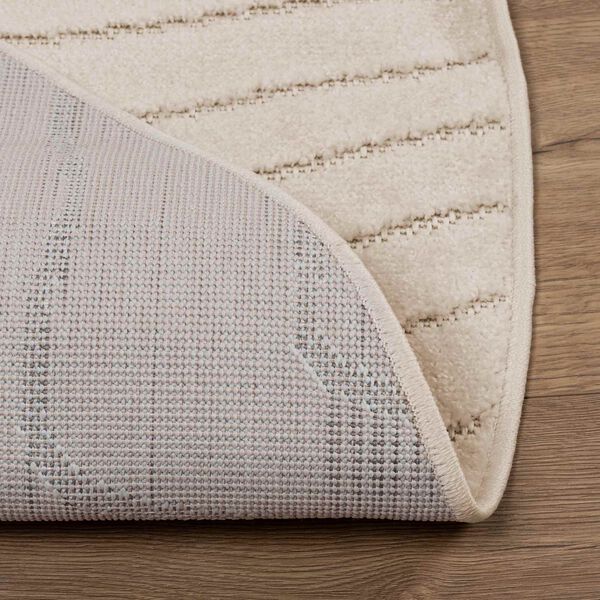 vidaXL Omr&aring;desmattor Rund PALMERAS Beige &Oslash; 160 CM Polyester