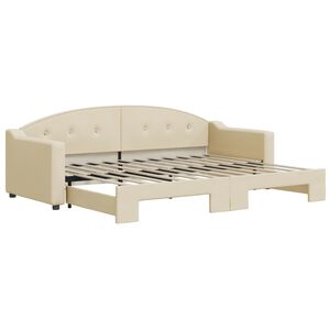 vidaXL Dagb&auml;dd utdragbar gr&auml;ddvit 80x200 cm tyg