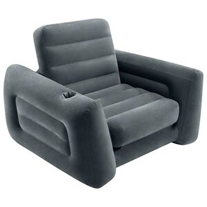 Intex Utdragbar f&aring;t&ouml;lj 117x224x66 cm m&ouml;rkgr&aring;