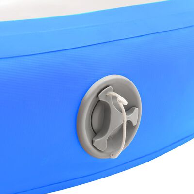 vidaXL Uppblåsbar gymnastikmatta med pump 100x100x10 cm PVC blå