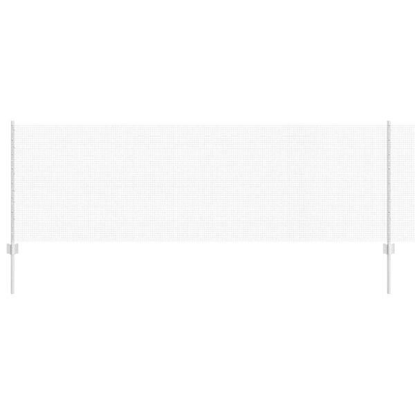 vidaXL St&auml;ngsel med stolpe Silver 0,8 x 50 m St&aring;l