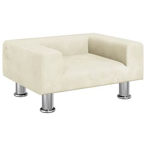 vidaXL Hundb&auml;dd gr&auml;ddvit 50x40x26,5 cm sammet