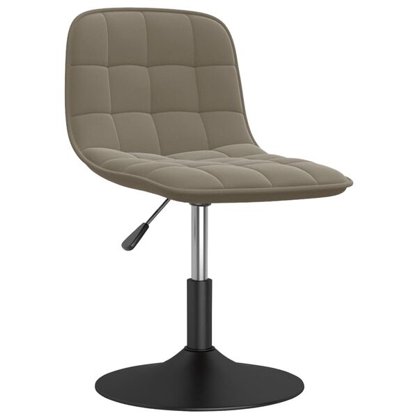 vidaXL Barstol ljusgr&aring; sammet