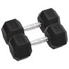 vidaXL Hantlar 2 st 15 kg totalt gjutj&auml;rn