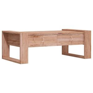 vidaXL Soffbord 110x60x40 cm massiv teak