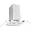 vidaXL K&ouml;ksfl&auml;kt f&ouml;r k&ouml;ks&ouml; 90 cm rostfritt st&aring;l 756 m&sup3;/tim LED