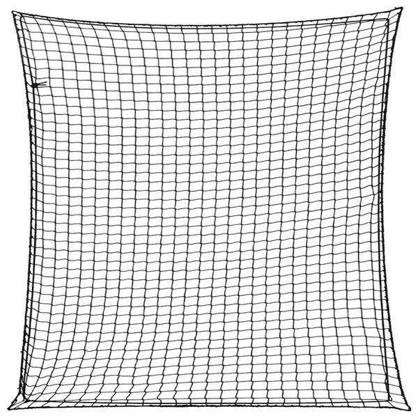 vidaXL Lastn&auml;t med elastiskt rep svart 3x3 m PP