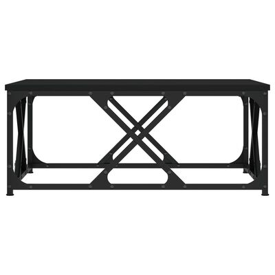 vidaXL Soffbord svart 70x70x30 cm konstruerat trä