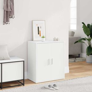 vidaXL Skosk&aring;p vit 60x35x70 cm konstruerat tr&auml;
