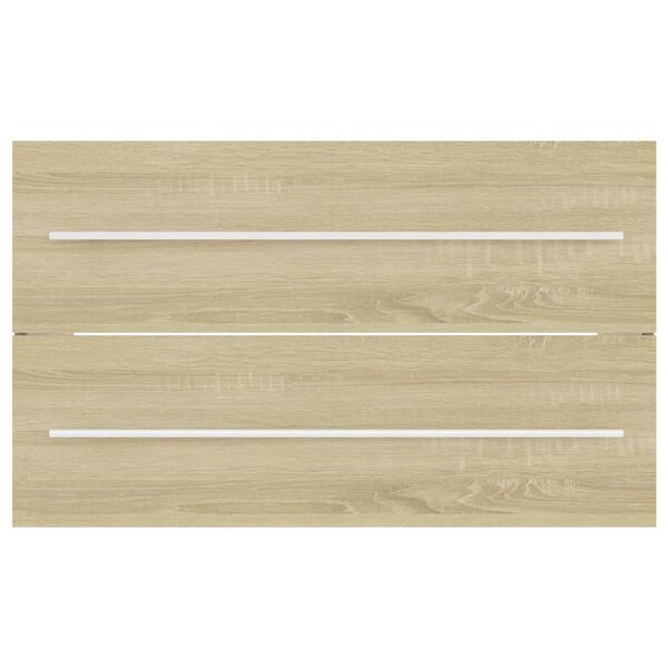 vidaXL Tvättställsskåp sonoma-ek 80x38,5x48 cm konstruerat trä