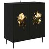 vidaXL Sideboard BREMEN Svart ek 69 x 33 x 76 cm Konstruerat tr&auml;