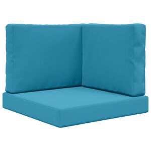 vidaXL Utomhus Soffa Kudde 3 pcs Kungsbl&aring; Polyester