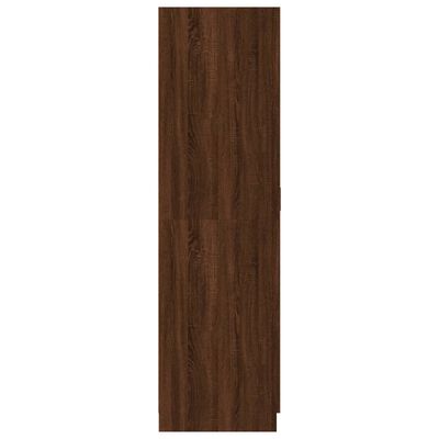 vidaXL Garderob brun ek 80x52x180 cm konstruerat trä