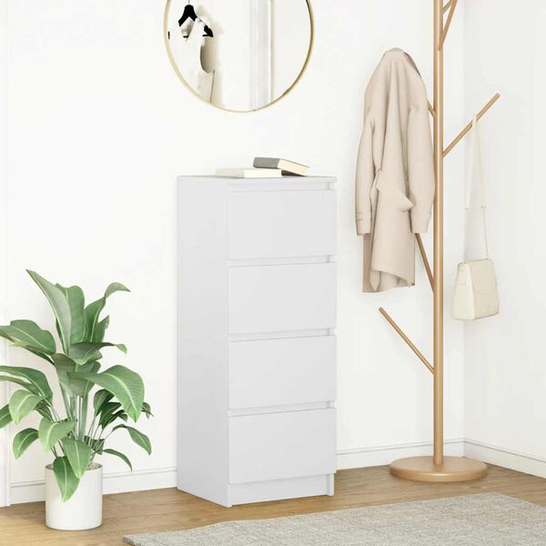 vidaXL Sk&auml;nk vit 37,5x35x99 cm konstruerat tr&auml;