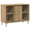 vidaXL Badrumssk&aring;p Artisan Ek 80 x 33 x 60 cm Konstruerat tr&auml;