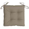 vidaXL Stolsdynor 4 st taupe 40x40x7 cm oxfordtyg